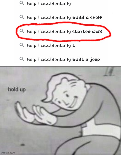 oof | image tagged in fallout hold up | made w/ Imgflip meme maker