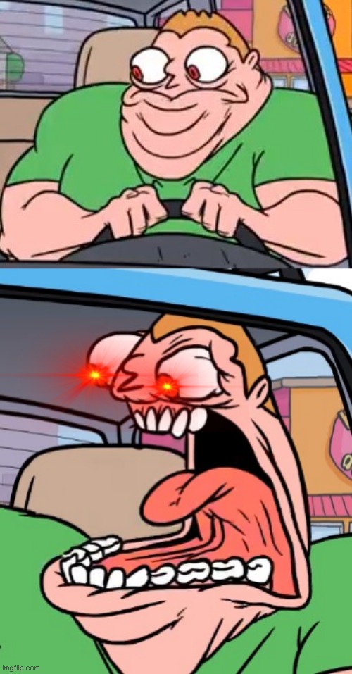 High Quality Angry uber driver template Blank Meme Template