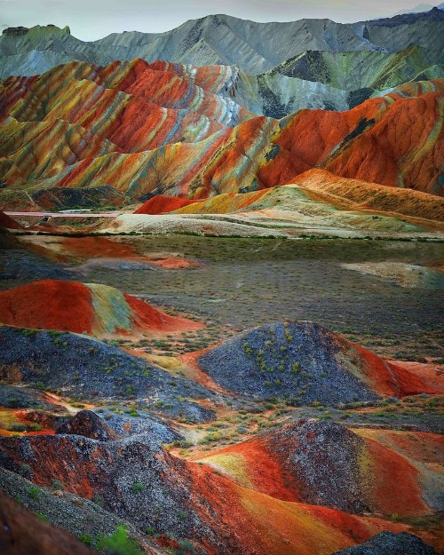 Rainbow Mountains, China. Source: Huffington Post | image tagged in awesome,pics,photography | made w/ Imgflip meme maker