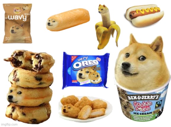Doge buffet. | image tagged in multi doge,doge,memes,funny | made w/ Imgflip meme maker