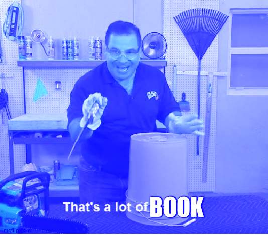 Thats alot of damage | BOOK | image tagged in thats alot of damage | made w/ Imgflip meme maker