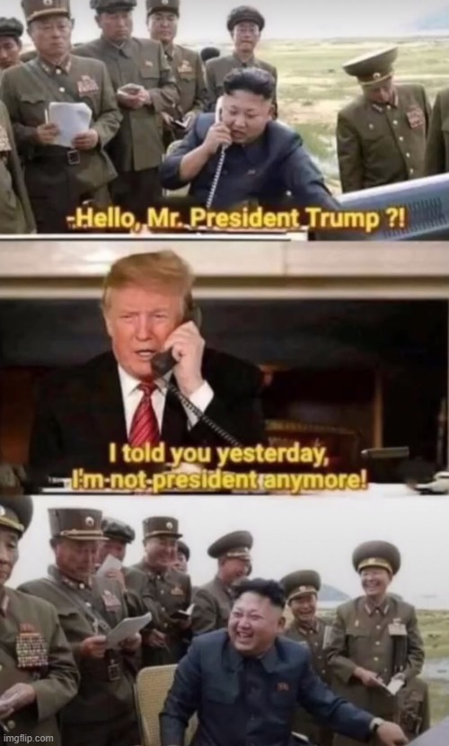 President | image tagged in donald trump,kim jong un,president | made w/ Imgflip meme maker