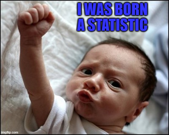 I WAS BORN A STATISTIC | made w/ Imgflip meme maker