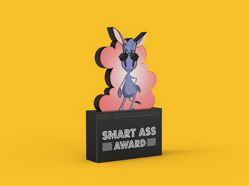 Smartass award Blank Meme Template