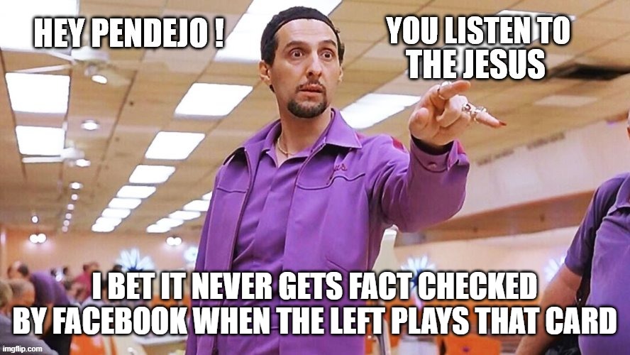 I BET IT NEVER GETS FACT CHECKED BY FACEBOOK WHEN THE LEFT PLAYS THAT CARD | made w/ Imgflip meme maker