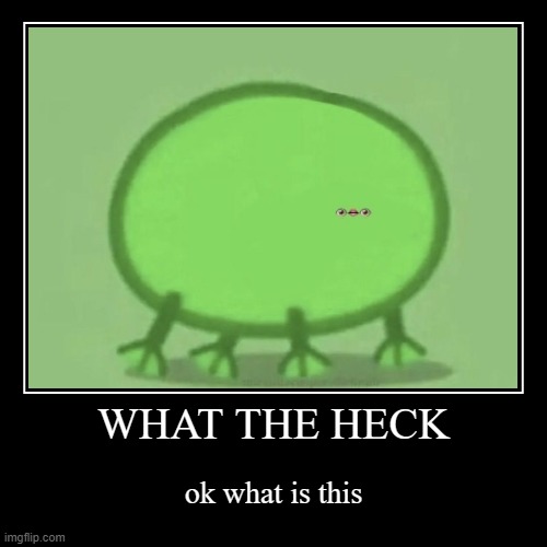 WHAT THE HECK | ok what is this | image tagged in funny,demotivationals | made w/ Imgflip demotivational maker