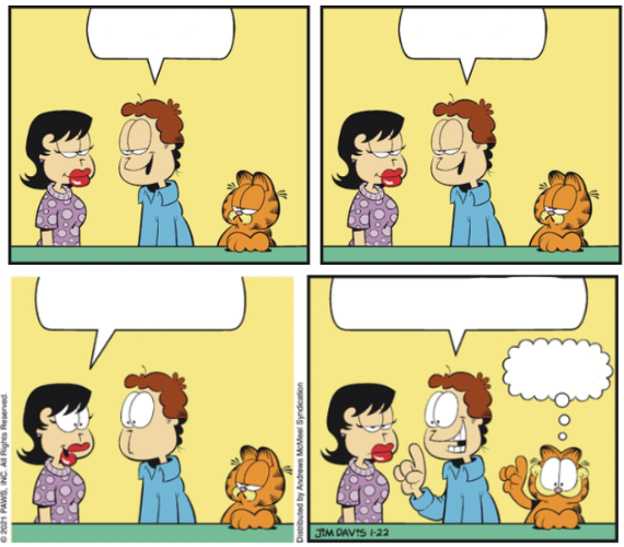 Garfield conversation Blank Template Imgflip