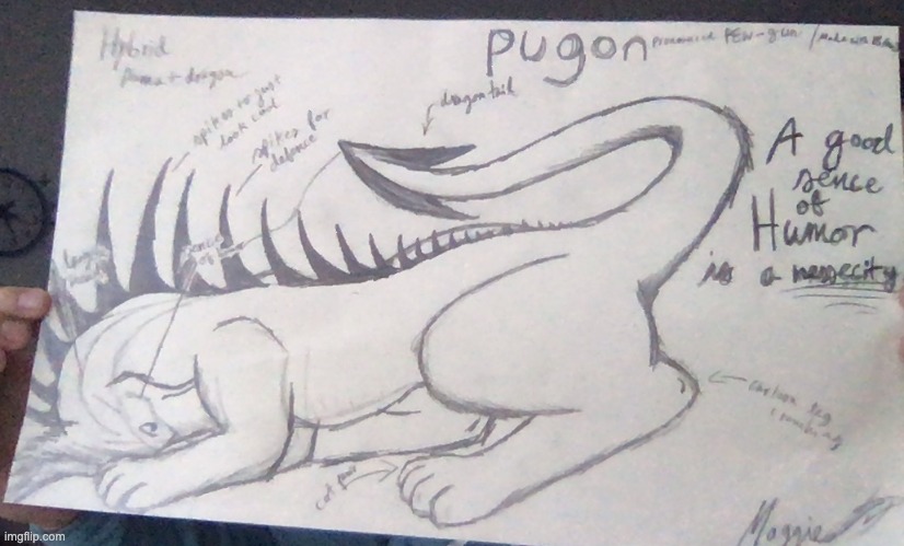 Pugon | image tagged in dragon | made w/ Imgflip meme maker