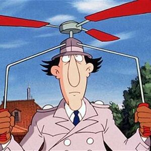 High Quality Inspector Gadget helicopter Blank Meme Template