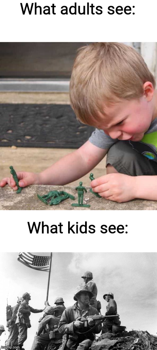 Kids and their parents | What adults see:; What kids see: | image tagged in kids,adult | made w/ Imgflip meme maker