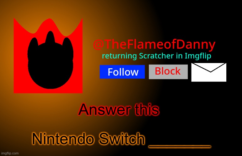 TFoD announcement template | Answer this; Nintendo Switch _______ | image tagged in tfod announcement template | made w/ Imgflip meme maker