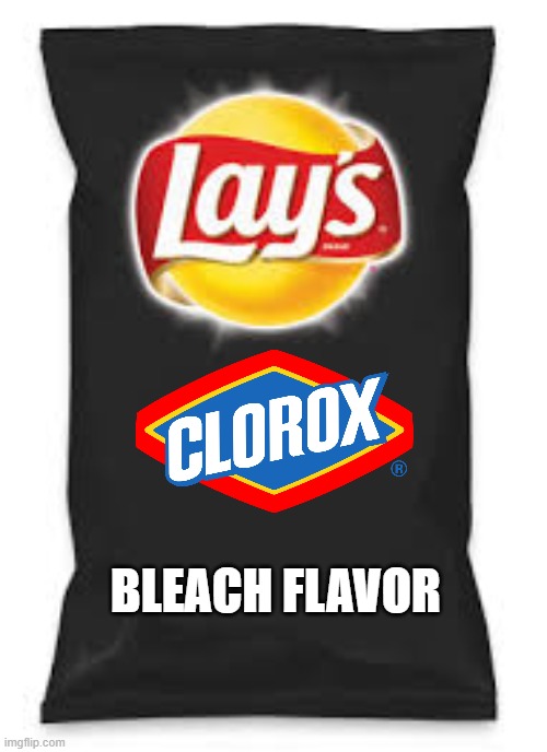 Yummy! | BLEACH FLAVOR | image tagged in lays do us a flavor blank black | made w/ Imgflip meme maker