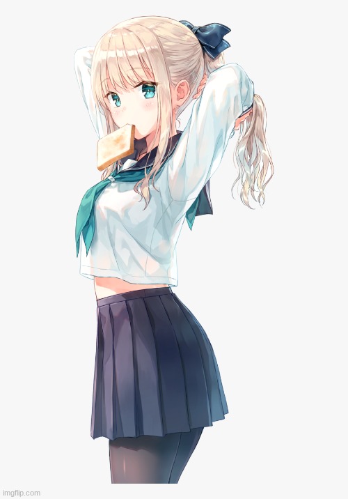Daily anime girl | image tagged in funny,anime | made w/ Imgflip meme maker
