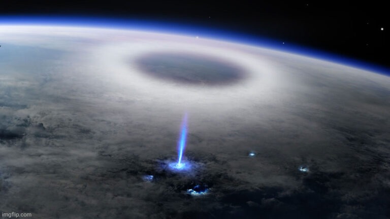 Imperial base on Scarif? Nah. Blue jet lightning on Earth | made w/ Imgflip meme maker