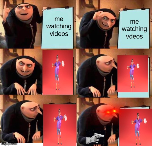 rage | me watching videos; me watching vdeos | image tagged in memes,gru's plan | made w/ Imgflip meme maker