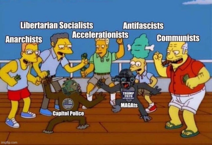 so true | image tagged in leftists,riots,maga,simpsons | made w/ Imgflip meme maker
