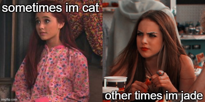 mostly jade | sometimes im cat; other times im jade | image tagged in yeet | made w/ Imgflip meme maker