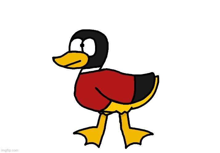 The German Duck. | image tagged in he is not wearing a sweater- | made w/ Imgflip meme maker