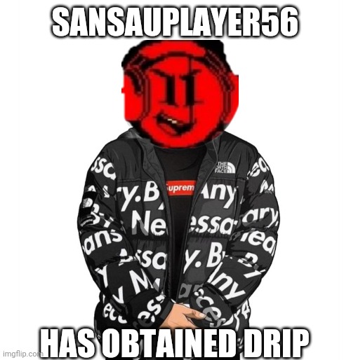 Goku Drip | SANSAUPLAYER56; HAS OBTAINED DRIP | image tagged in goku drip | made w/ Imgflip meme maker