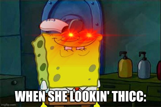 WHEN SHE LOOKIN' THICC: | made w/ Imgflip meme maker