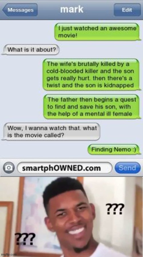 Fiendeng Neemo | image tagged in text,confused nick young | made w/ Imgflip meme maker
