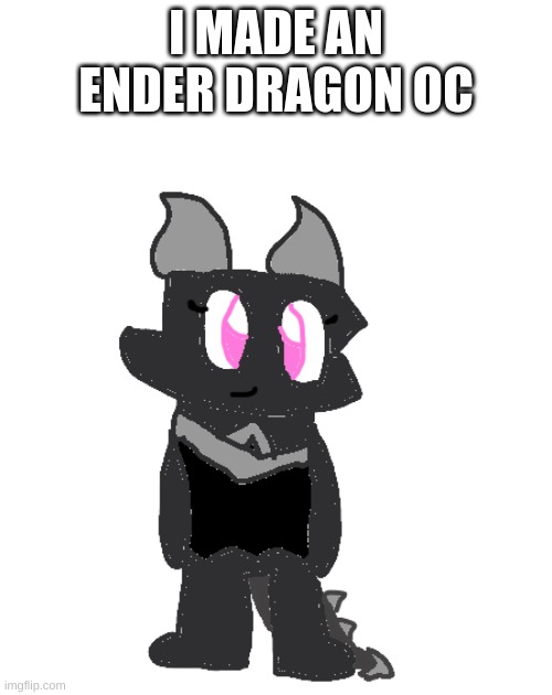 oh god it has come to this | I MADE AN ENDER DRAGON OC | made w/ Imgflip meme maker