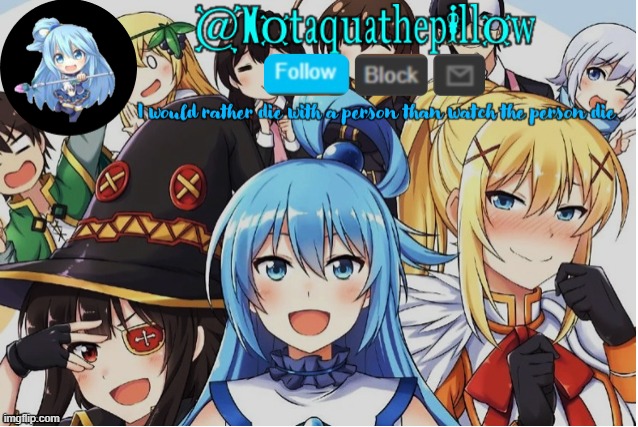 Aquathepillow Announcement template Blank Meme Template
