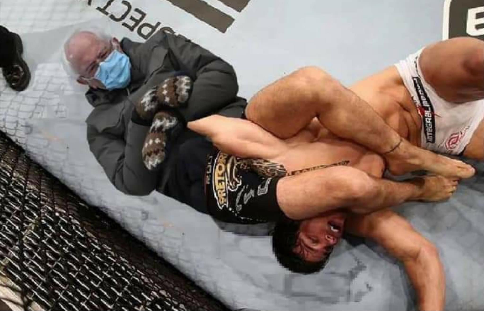 bernie armbar Blank Meme Template