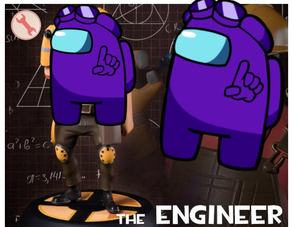 The Engineer (Among Us) Blank Meme Template