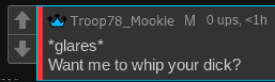 Mookie want me to whip your dick | image tagged in mookie want me to whip your dick | made w/ Imgflip meme maker