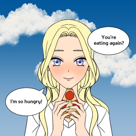 High Quality LaceyRobbins1 picrew eating pizza Blank Meme Template