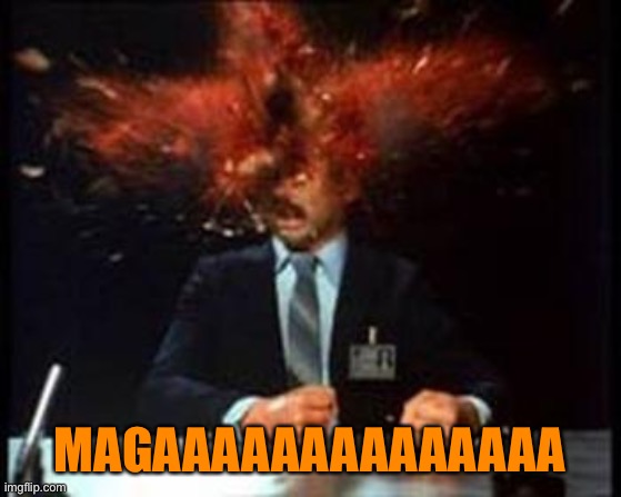 Head Explode | MAGAAAAAAAAAAAAAA | image tagged in head explode | made w/ Imgflip meme maker