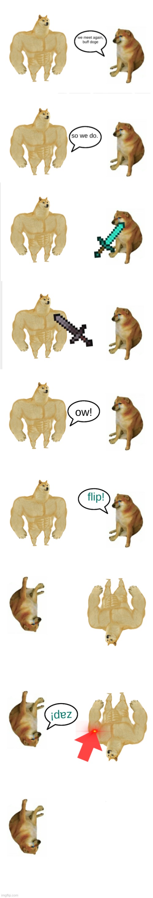 action! | image tagged in cheems,is,better,than,buff doge | made w/ Imgflip meme maker