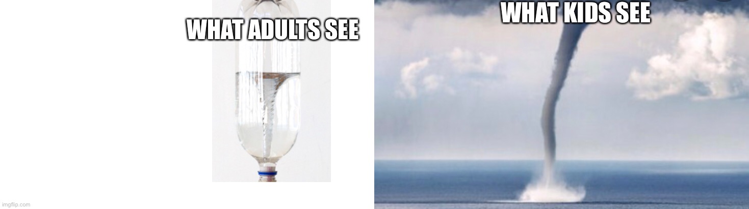 WHAT KIDS SEE; WHAT ADULTS SEE | made w/ Imgflip meme maker