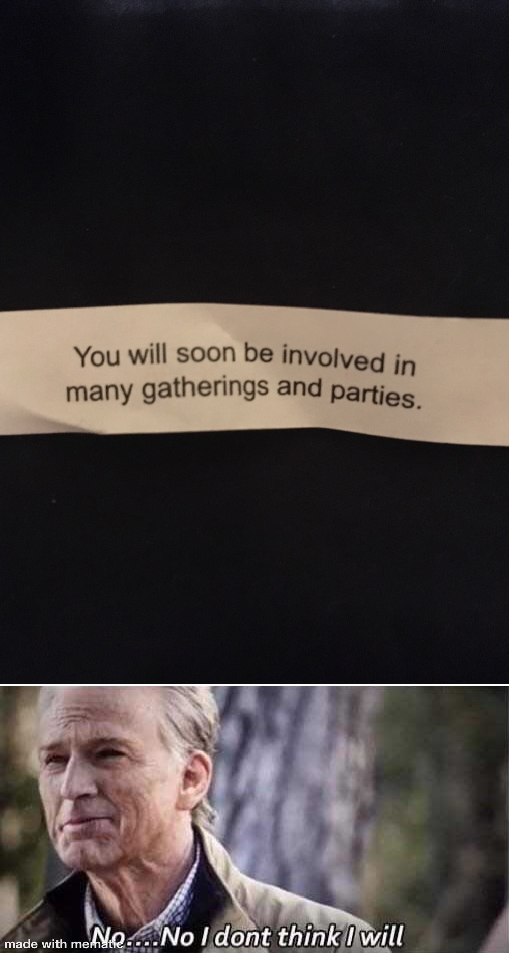 Fortune cookie fail Blank Meme Template