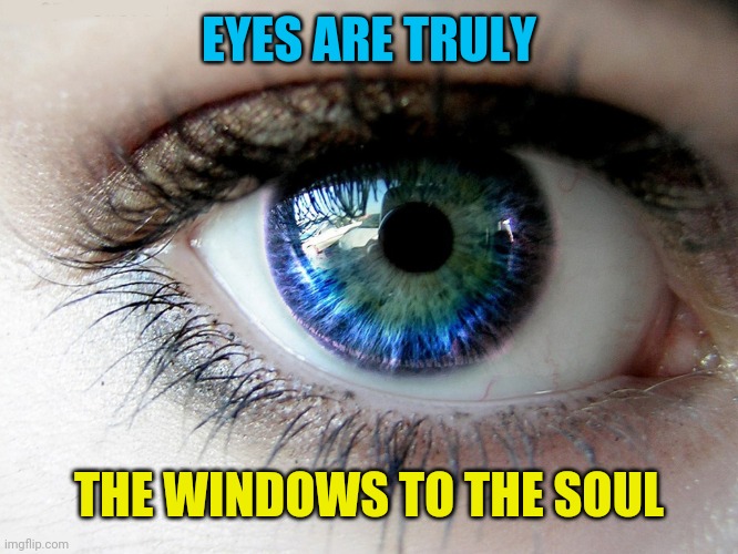 EYES ARE TRULY THE WINDOWS TO THE SOUL | made w/ Imgflip meme maker