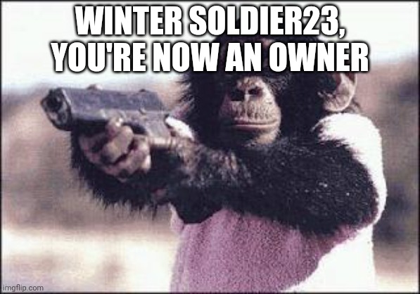 :3 | WINTER SOLDIER23, YOU'RE NOW AN OWNER | image tagged in glock owner | made w/ Imgflip meme maker