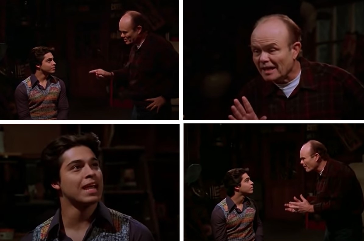 High Quality Red Forman Teaches Fez How To Say... Blank Meme Template