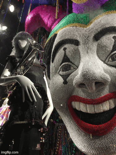 “Mardi Gras sounds much thinner than Fat Tuesday.” | image tagged in gifs,fashion,window design,bergdorf goodman,mardi gras,wit | made w/ Imgflip images-to-gif maker