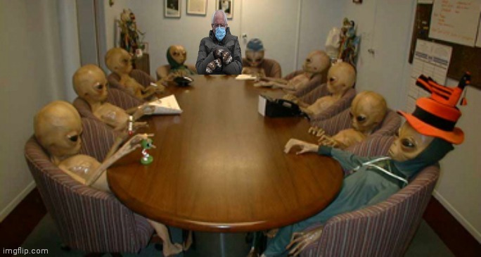 Alien Bernie | image tagged in alien bernie | made w/ Imgflip meme maker