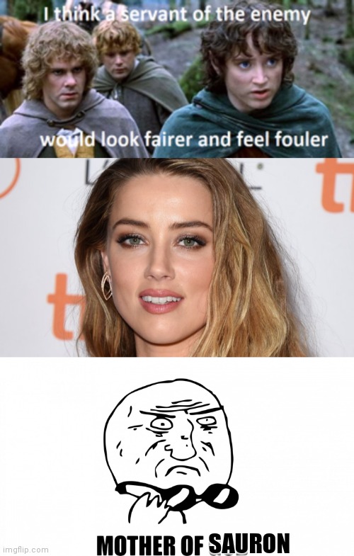 Justice for Johnny | SAURON | image tagged in memes,amber heard,frodo,mother of god,sauron | made w/ Imgflip meme maker