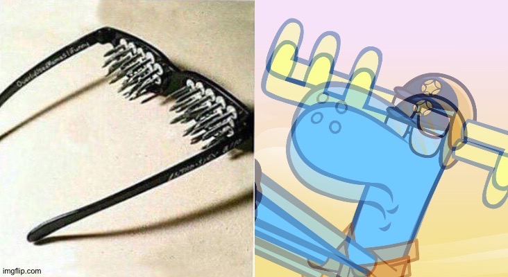 New template! | image tagged in unsee glasses htf | made w/ Imgflip meme maker