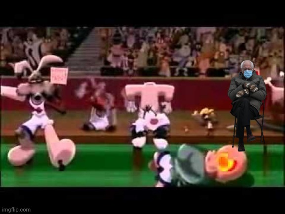 Who is Michael Jordan going to pick to help his team? | image tagged in bernie sanders | made w/ Imgflip meme maker