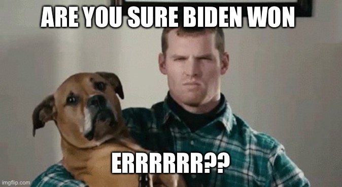 Wayne and Gus | ARE YOU SURE BIDEN WON; ERRRRRR?? | image tagged in wayne and gus | made w/ Imgflip meme maker