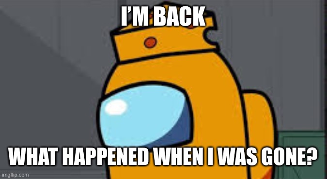 my name mr cheese | I’M BACK; WHAT HAPPENED WHEN I WAS GONE? | image tagged in my name mr cheese | made w/ Imgflip meme maker