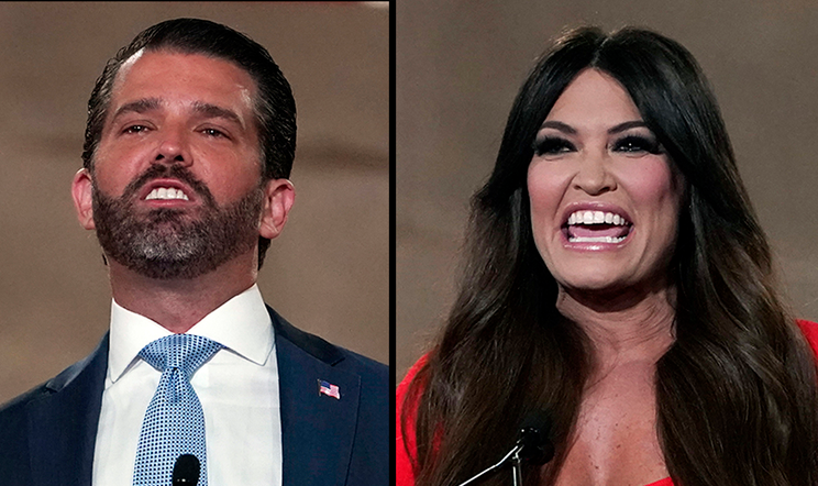 Donald Trump Junior Kimberly Guilfoyle Blank Meme Template