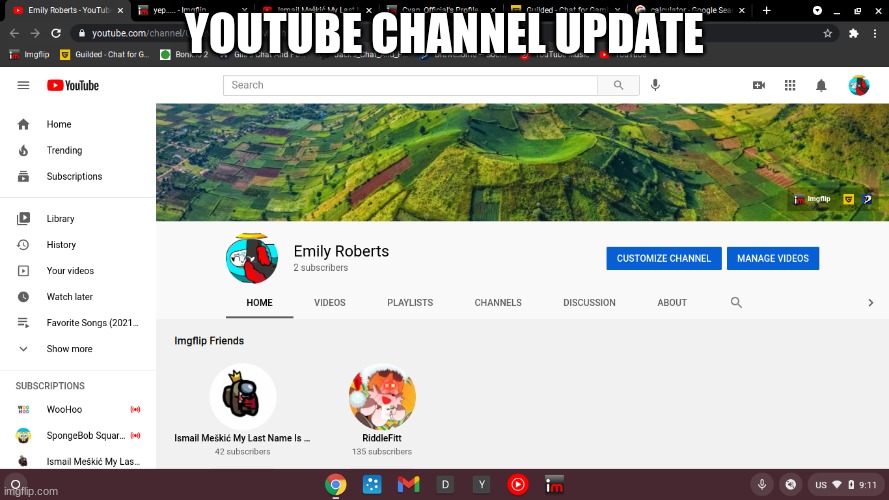. |  YOUTUBE CHANNEL UPDATE | image tagged in idk,sus,cyan_official | made w/ Imgflip meme maker
