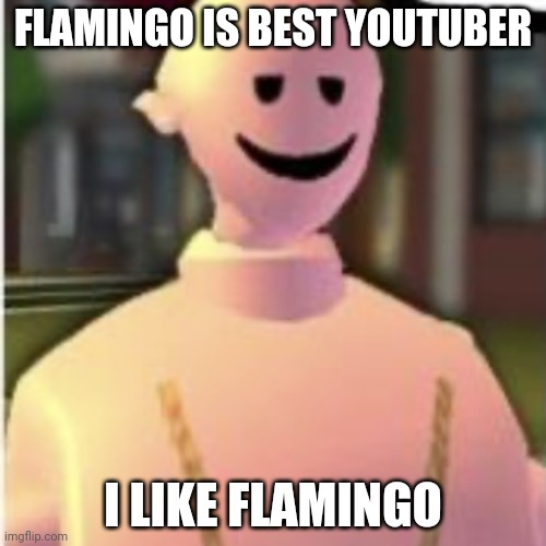 He good youtube | FLAMINGO IS BEST YOUTUBER; I LIKE FLAMINGO | image tagged in earthworm sally by astronify | made w/ Imgflip meme maker