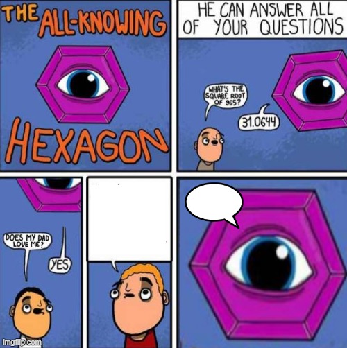 all knowin hexagon 2.0 Blank Meme Template