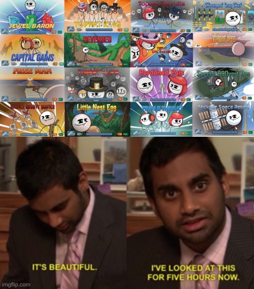 look closer at henry's face in each pic | image tagged in memes,funny,henry stickmin,beautiful,yes,lenny face | made w/ Imgflip meme maker